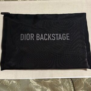 Dior Backstage Mesh Black Toiletry Bag